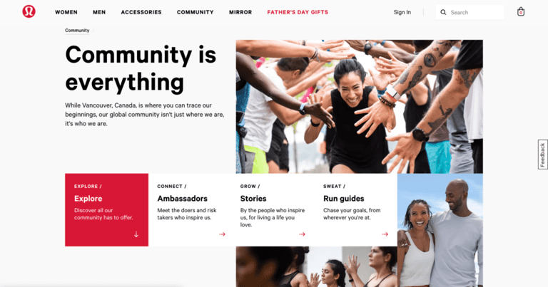 Lululemon ambassador program