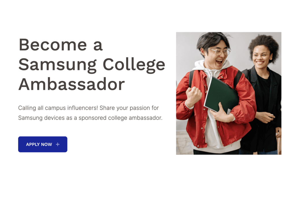 Samsung College program 